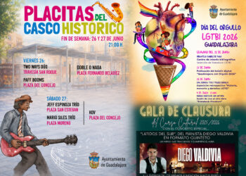 El centro de Guadalajara despide 'Las Placitas' con seis conciertos al aire libre