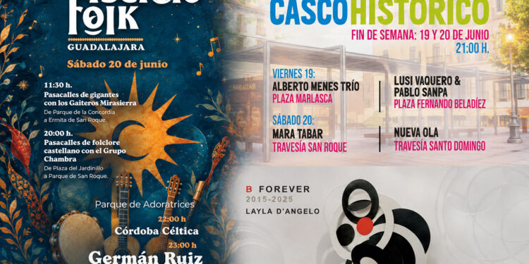 El verano entra en Guadalajara por San Roque con folk, danza, arte y noches de barrio para un fin de semana de solsticio 1 El verano entra en Guadalajara por San Roque con folk, danza, arte y noches de barrio para un fin de semana de solsticio