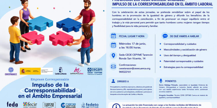 Empresarios de Cuenca y Tarancón abren el debate sobre cómo la corresponsabilidad mejora la conciliación 1 Empresarios de Cuenca y Tarancón abren el debate sobre cómo la corresponsabilidad mejora la conciliación