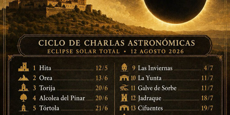 La Diputación lanza ‘Guadalajara Rumbo al Eclipse’ para acercar el fenómeno astronómico del próximo 12 de agosto a la ciudadanía 1 La Diputación lanza ‘Guadalajara Rumbo al Eclipse’ para acercar el fenómeno astronómico del próximo 12 de agosto a la ciudadanía