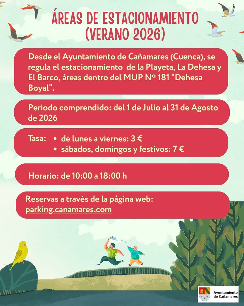 Nuevo sistema de reservas para aparcar en La Playeta de Cañamares: así se controlará el aforo este verano en la Serranía 2 Nuevo sistema de reservas para aparcar en La Playeta de Cañamares así se controlará el aforo este verano en la Serranía