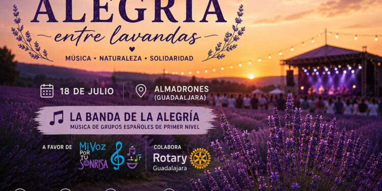 Rotary Guadalajara se suma a “Alegría entre Lavandas”, un evento solidario a beneficio de Mi Voz Por Tu Sonrisa