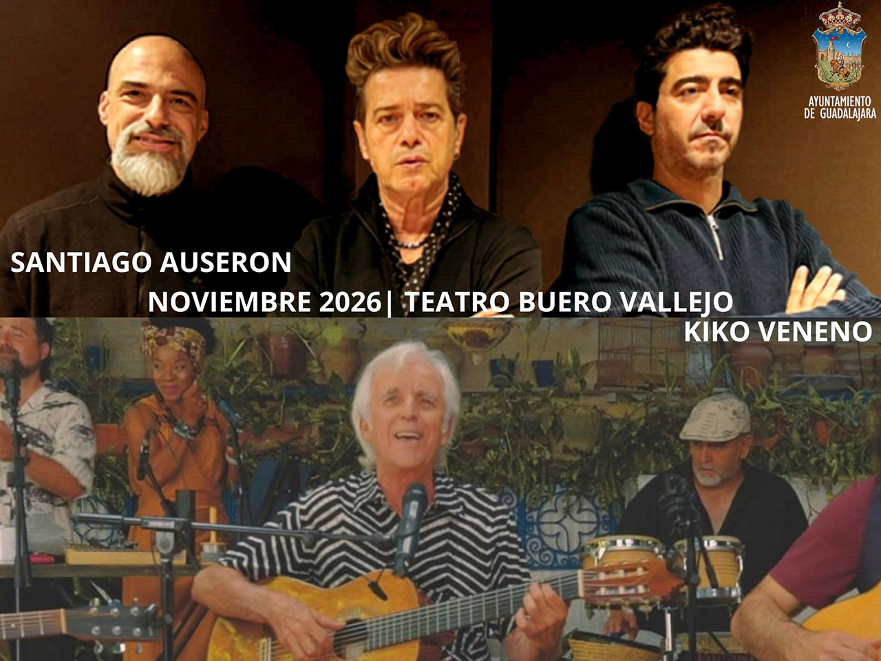 Santiago Auserón y Kiko Veneno, dos conciertos imprescindibles en noviembre en Guadalajara