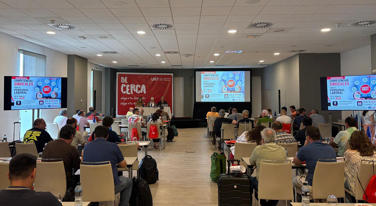 UGT Servicios Públicos forma en Guadalajara a representantes del personal laboral de la Administración General del Estado en competencias sindicales y negociación colectiva