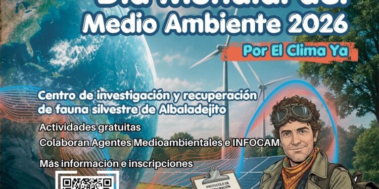 Un viajero del 2070 reta a las familias de Cuenca a salvar el clima en Albaladejito