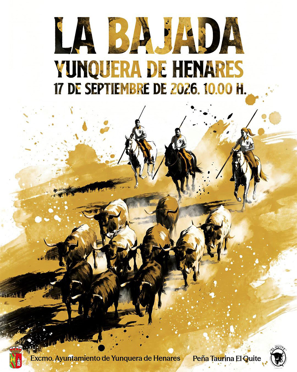 Yunquera de Henares ya tiene cartel para La Bajada 2026: “La estela del toro” anunciará el 20 aniversario del encierro