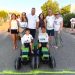 Marcos Lozano demostraron su destreza al volante en el V Concurso comarcal de habilidad con tractor a pedales en la FIDA