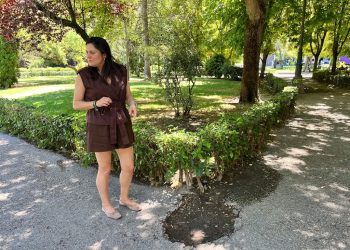 Bea Jiménez constata el abandono del Parque del Huécar tras una visita a la zona y exige una actuación urgente por parte del equipo de Dolz