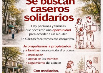 Cáritas busca propietarios en Guadalajara dispuestos a alquilar sus viviendas con apoyo y mediación social
