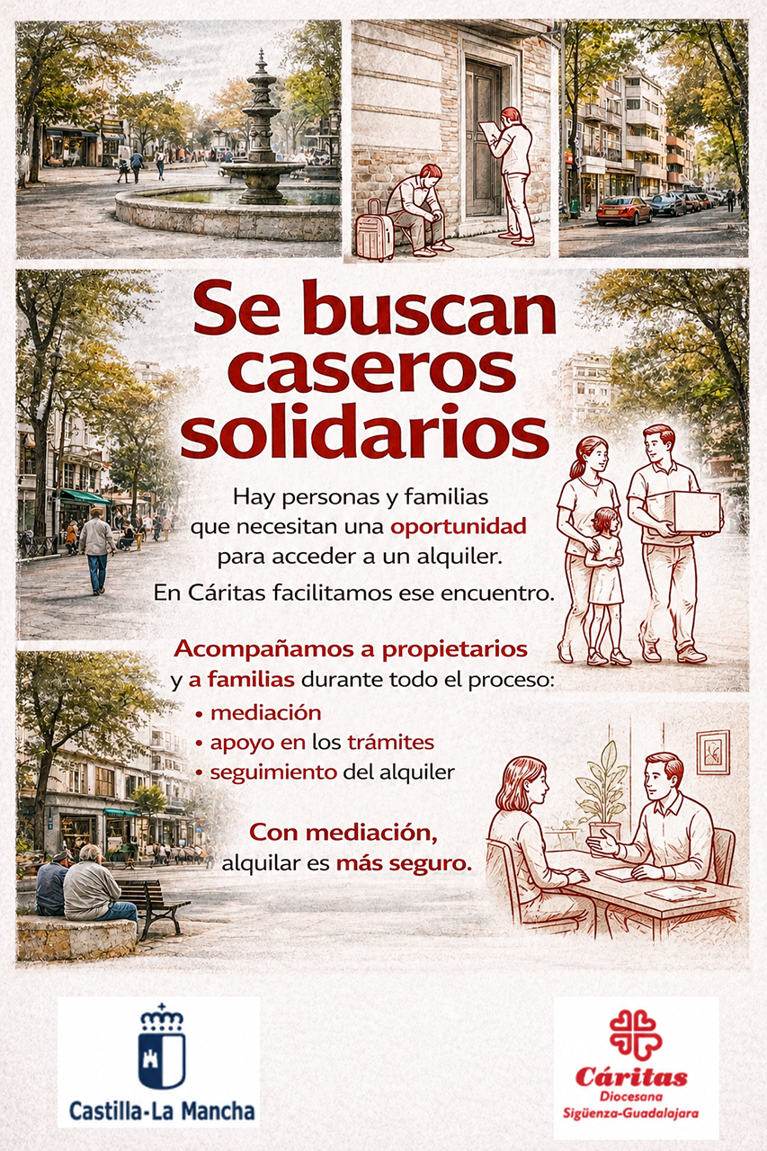 Cáritas busca propietarios en Guadalajara dispuestos a alquilar sus viviendas con apoyo y mediación social 2 Cáritas busca propietarios en Guadalajara dispuestos a alquilar sus viviendas con apoyo y mediación social
