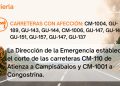 Cortan al tráfico las carreteras CM-110 y CM-1001 por el avance del incendio de La Mierla en Guadalajara