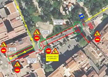 Cortes de tráfico por las obras del Asilo en Guadalajara: calles y garajes afectados desde el martes