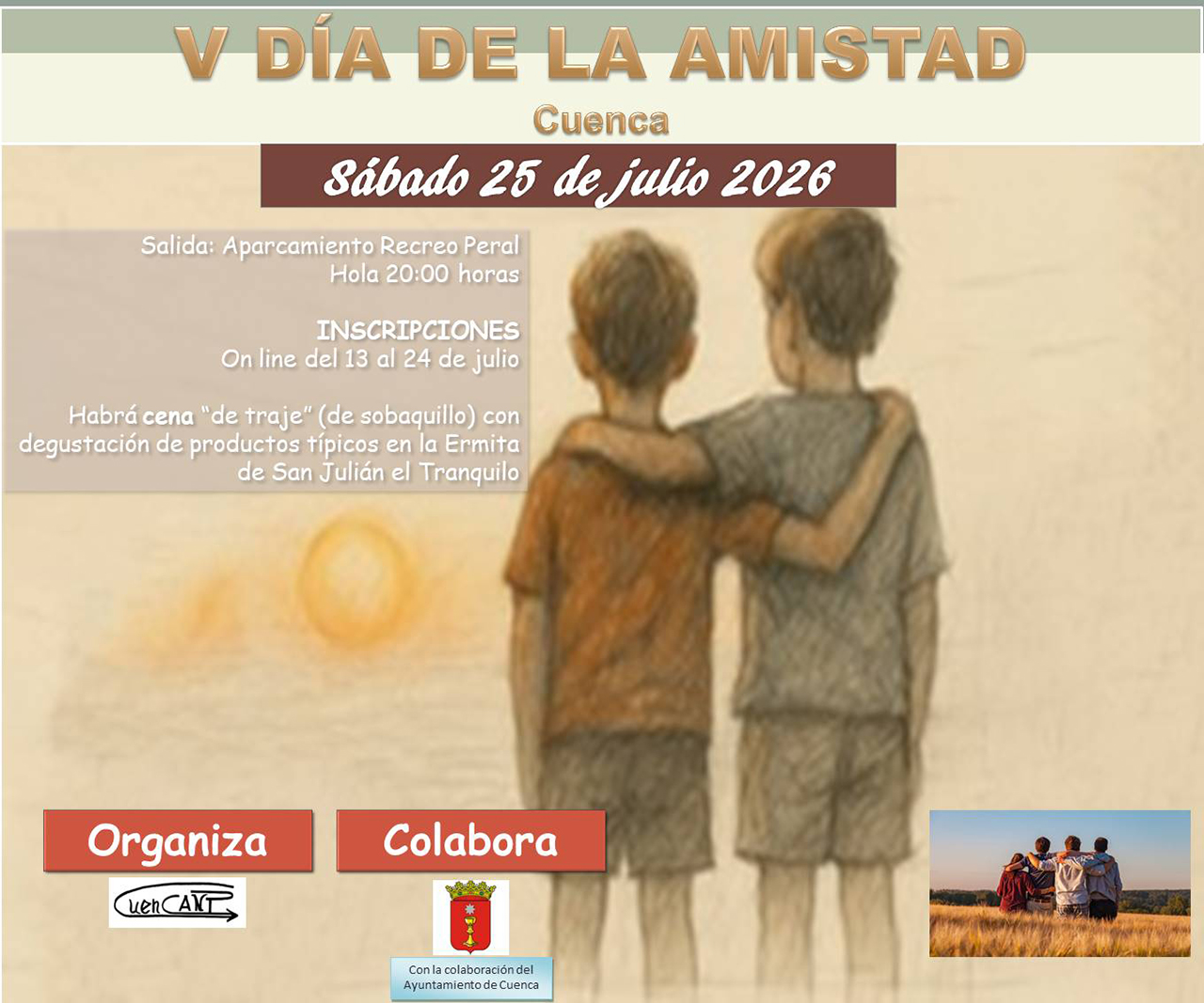 CuenCANP convoca una ruta hacia la ermita de San Julián por el Día de la Amistad 1 CuenCANP convoca una ruta hacia la ermita de San Julián por el Día de la Amistad