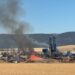 Declarado un incendio de astillas en el recinto exterior de Pinasa