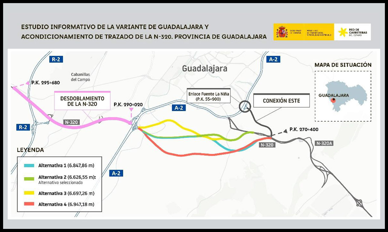El Ayuntamiento de Cabanillas valora positivamente el avance del proyecto de mejora de la N-320, pero defenderá que incluya medidas eficaces contra el ruido 2 El Ayuntamiento de Cabanillas valora positivamente el avance del proyecto de mejora de la N-320, pero defenderá que incluya medidas eficaces contra el ruido