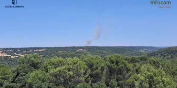 Controlado el incendio forestal de Budia tras la rápida intervención de 46 efectivos