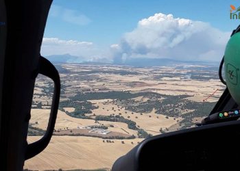 El retorno llega a Prádena y Gascueña mientras el fuego de La Mierla mantiene desalojados dos pueblos