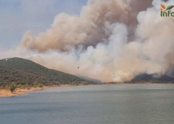 El incendio de La Mierla fuerza también la evacuación de Bustares, Villares de Jadraque y Veguillas y el confinamiento de Hiendelaencina