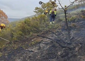 El incendio del pasado mes de junio en Huete, zona gravemente afectada por protección civil
