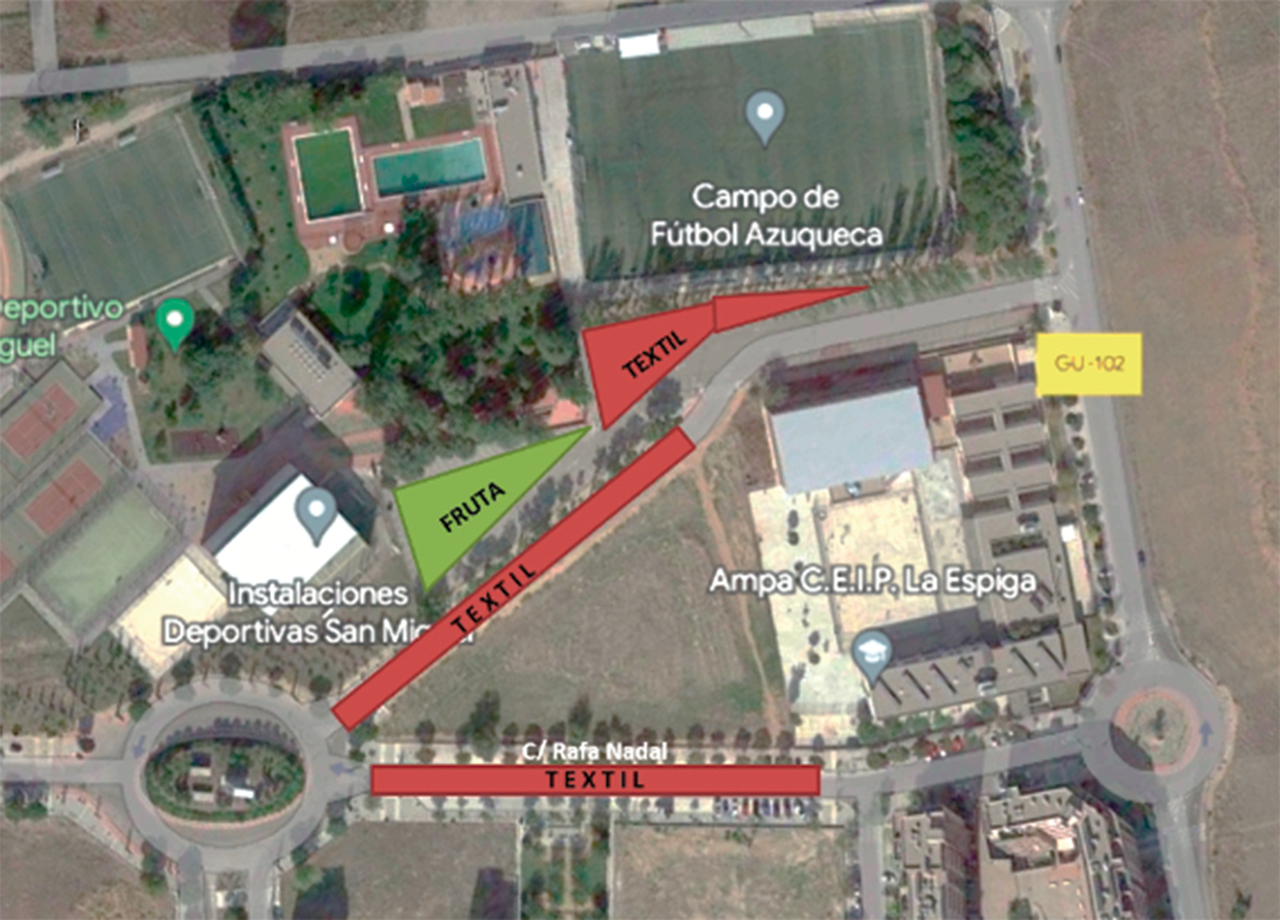 El mercadillo semanal de Azuqueca se instalará desde el 12 de agosto y hasta finales de septiembre junto al San Miguel 1 El mercadillo semanal de Azuqueca se instalará desde el 12 de agosto y hasta finales de septiembre junto al San Miguel