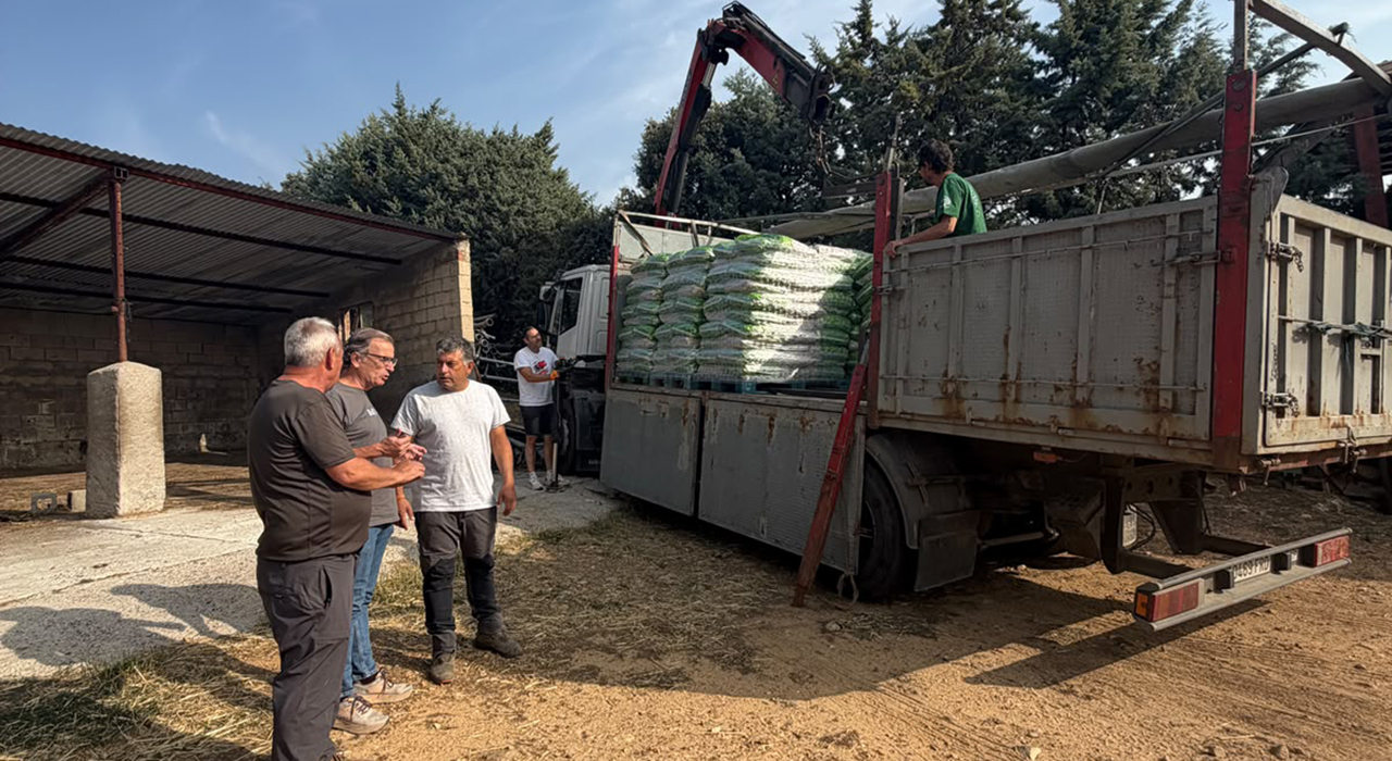 Envío urgente de 30 toneladas de pienso para alimentar a más de 5.000 animales acorralados por el incendio en la Sierra Norte 1 Envío urgente de 30 toneladas de pienso para alimentar a más de 5.000 animales acorralados por el incendio en la Sierra Norte