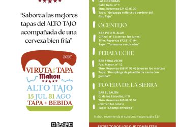 Gastronomía y naturaleza vuelven a unirse en la «VI Ruta de la Tapa del Alto Tajo»