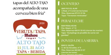 Gastronomía y naturaleza vuelven a unirse en la «VI Ruta de la Tapa del Alto Tajo»