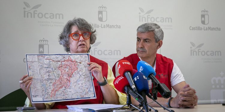 Guadalajara mantiene el foco en La Mierla mientras Selas reduce el operativo tras varios días de incendios Guadalajara mantiene el foco en La Mierla mientras Selas reduce el operativo tras varios días de incendios