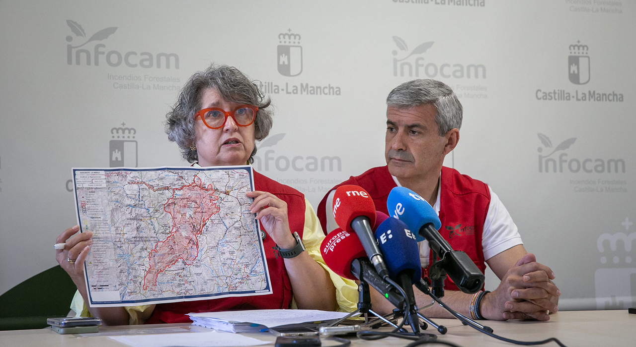 Guadalajara mantiene el foco en La Mierla mientras Selas reduce el operativo tras varios días de incendios 1 Guadalajara mantiene el foco en La Mierla mientras Selas reduce el operativo tras varios días de incendios