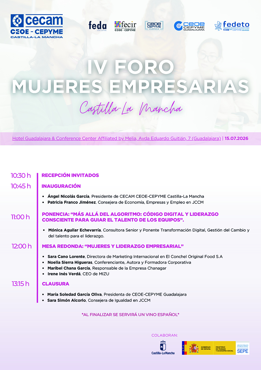 Guadalajara reúne a las principales directivas de la región en el IV Foro de Mujeres Empresarias de CECAM 2 Guadalajara reúne a las principales directivas de la región en el IV Foro de Mujeres Empresarias de CECAM