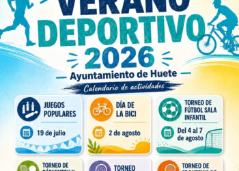 Huete define su programación deportiva para el verano de 2026 con seis citas clave