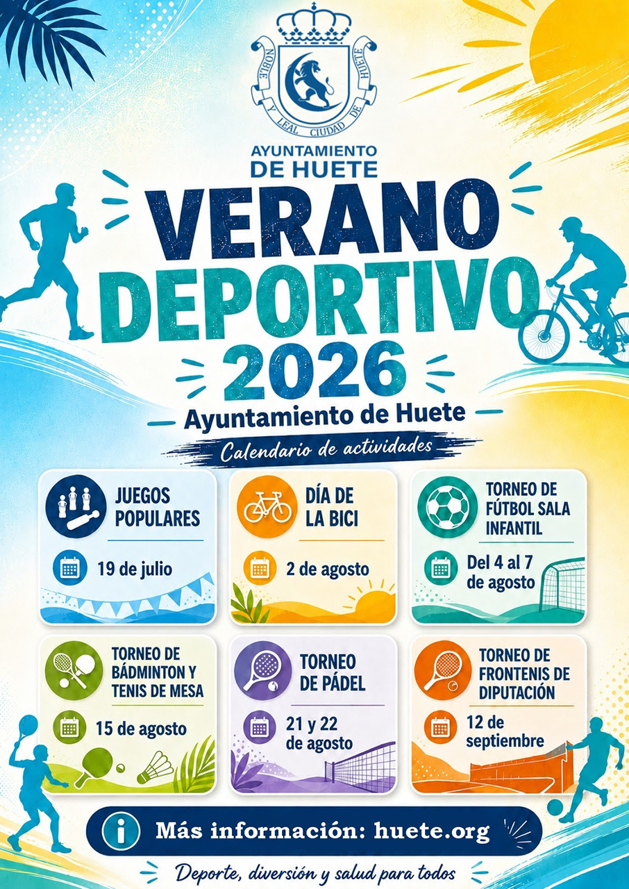 Huete define su programación deportiva para el verano de 2026 con seis citas clave 2 Huete define su programación deportiva para el verano de 2026 con seis citas clave