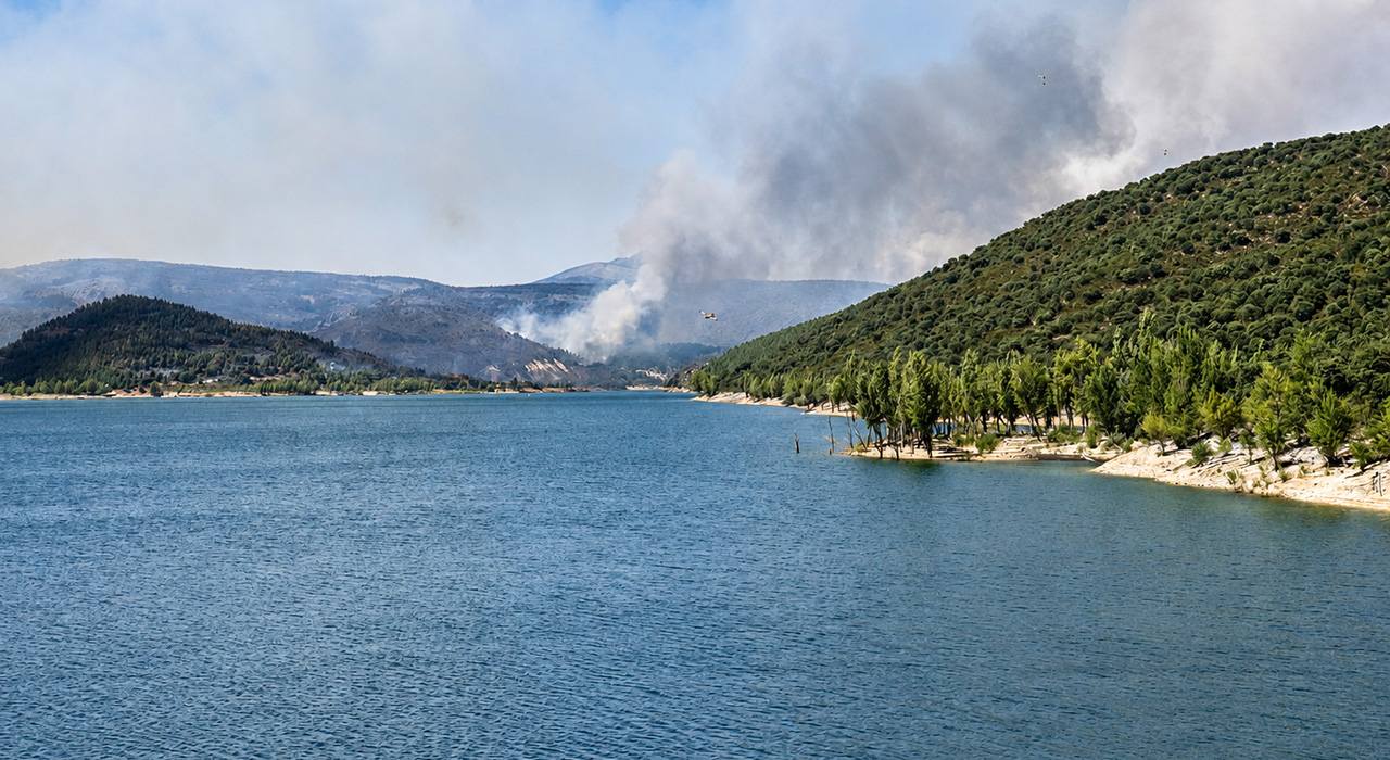 La MAS estudia la necesidad de reforzar de forma preventiva los procesos de tratamiento ante el posible impacto del incendio de La Mierla en la calidad del agua 1 La Mancomunidad de Aguas del Sorbe trabaja desde hace días en la planificación y preparación de la Estación de Tratamiento de Agua Potable para afrontar el posible impacto que pudiera tener el incendio forestal de La Mierla sobre la calidad del agua de captación, en el hipotético caso de que se registren episodios de lluvia o tormentas en la cuenca del río Sorbe.
El incendio, que ya ha calcinado más de 32.000 hectáreas en la provincia de Guadalajara, podría provocar, en caso de precipitaciones intensas, el arrastre hacia los cauces de cenizas, sedimentos, metales, materia orgánica y otros compuestos, incrementando significativamente la turbidez del agua bruta.
El vicepresidente de la Mancomunidad de Aguas del Sorbe, Juan Carlos Martín, ha explicado que la administración "está trabajando de forma preventiva y con la máxima anticipación para afrontar con eficacia cualquier posible incidencia que pudiera derivarse del incendio". En este sentido, ha señalado que los profesionales técnicos están analizando la evolución de la situación y preparando todos los protocolos necesarios para garantizar, en cualquier circunstancia, la calidad del agua de la que se abastecen más de 400.000 personas.
La MAS subraya que estas actuaciones responden a una planificación preventiva y que únicamente se aplicarían en función de la evolución de la calidad del agua bruta captada. En caso de que fuera necesario, la Estación de Tratamiento de Agua Potable ajustaría los distintos procesos de potabilización en función de las necesidades detectadas. Las medidas previstas son:
- Refuerzo de los controles analíticos, incrementando la frecuencia de las analíticas preventivas tanto sobre el agua bruta como durante todas las fases del tratamiento. Se intensificará especialmente el seguimiento de parámetros como la turbidez, el color, la materia orgánica y los metales disueltos.- Preoxidación intensiva, incrementando de forma controlada la dosificación inicial de ozono y cloro para favorecer la oxidación de la materia orgánica disuelta y facilitar la precipitación de determinados metales presentes en el agua.- Optimización de la coagulación y la floculación, mediante el ajuste del pH y el incremento de las dosis de coagulantes cuando resulte necesario. Este proceso permite agrupar las partículas finas, las cenizas y la materia orgánica en flóculos de mayor tamaño que posteriormente son eliminados durante la decantación.- Refuerzo de la decantación, realizando retiradas extraordinarias de los lodos generados, ya que un incremento de cenizas provocaría una mayor acumulación de sólidos en los decantadores y una saturación más rápida de esta fase del tratamiento.- Control exhaustivo del proceso de filtración, intensificando la vigilancia sobre el rendimiento de los filtros de arena, aumentando su limpieza y reduciendo los intervalos entre lavados para asegurar la correcta retención de las partículas que pudieran atravesar la fase de decantación y minimizar posibles alteraciones del olor y el sabor del agua.- Mayor control en la fase de desinfección, ajustando de forma más precisa la cloración, siempre dentro de los límites establecidos por la normativa sanitaria, para garantizar el tiempo de contacto necesario hasta la llegada del agua a los municipios abastecidos.La MAS mantendrá un seguimiento permanente de la evolución de la situación y, "si las circunstancias lo requieren", ha insistido Martín, "se aplicarán todas las medidas técnicas necesarias", señalando que "la prioridad absoluta de la Mancomunidad es garantizar en todo momento un suministro de agua potable seguro y de máxima calidad para la población".
