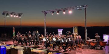 La Unión Musical Villamayorense estrena su 20º aniversario ante 400 personas y un recital en Segóbriga