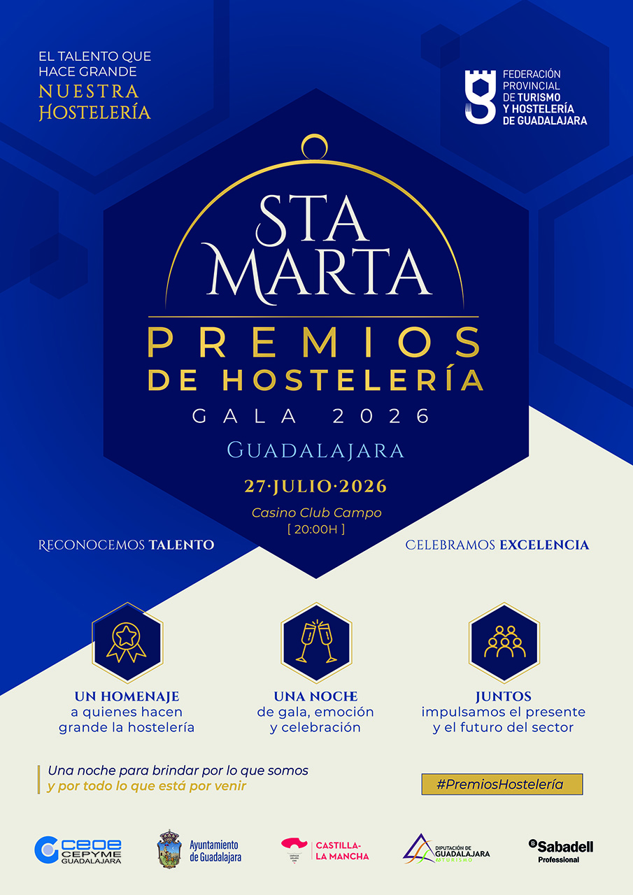 La hostelería de Guadalajara estrena su primera gran gala provincial en el Casino Club de Campo 2 La hostelería de Guadalajara estrena su primera gran gala provincial en el Casino Club de Campo