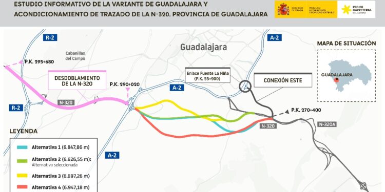 Luz verde a la variante de la N-320 y la nueva conexión con Fuente de la Niña en Guadalajara 1 Luz verde a la variante de la N-320 y la nueva conexión con Fuente de la Niña en Guadalajara
