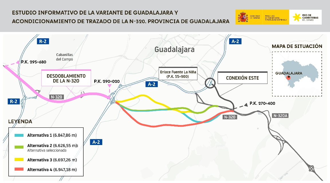 Luz verde a la variante de la N-320 y la nueva conexión con Fuente de la Niña en Guadalajara 2 Luz verde a la variante de la N-320 y la nueva conexión con Fuente de la Niña en Guadalajara