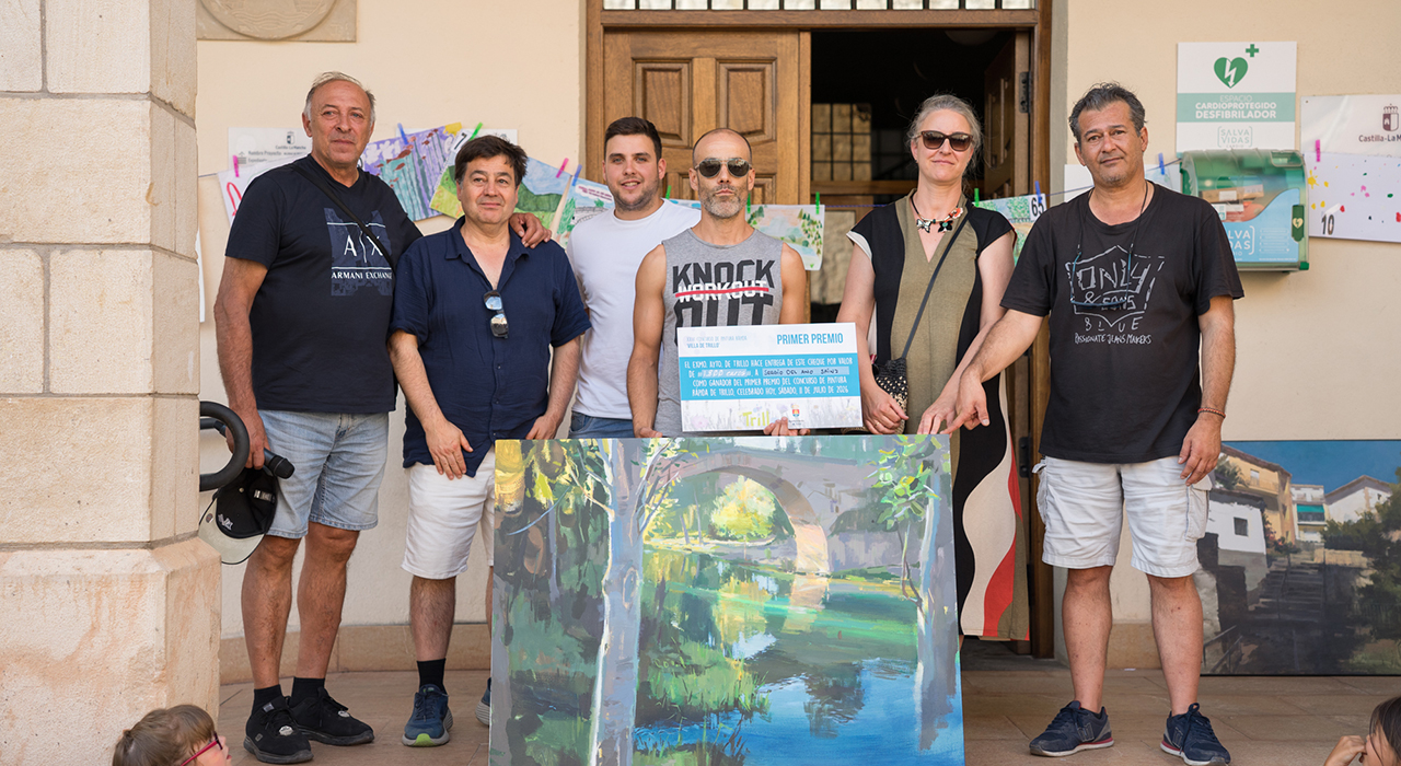 Sergio del Amo gana el XXIII Concurso de Pintura Rápida ‘Villa de Trillo’ con una obra inspirada en el frescor del río Tajo