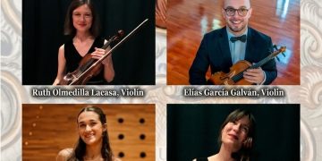 El Cuarteto Lignum une a tres generaciones de músicos conquenses en el 250 aniversario de las pinturas murales de Cardenete