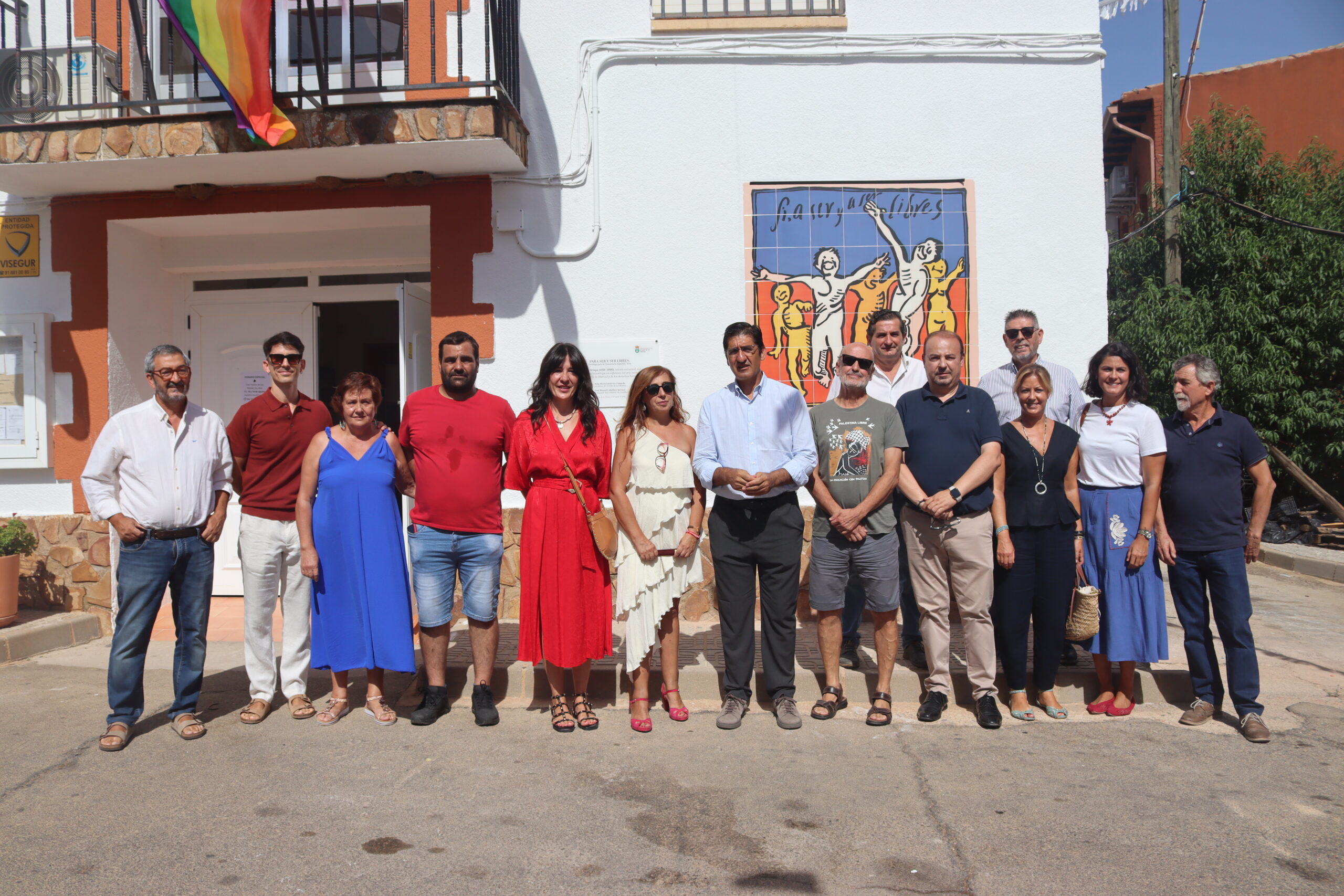 Homenaje al pintor Pepe Ortega en Arroba de los Montes, dentro del programa de memoria democrática de Castilla-La Mancha