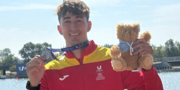 El palista conquense Carlos López Belinchón logra dos medallas en el Mundial Universitario de Piragüismo