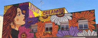 El Centro Social de Villa Román luce con el mural por la igualdad de Crisdose, promovido por el Ayuntamiento de Cuenca. 1 6ac29b44 2e3f 4788 baa0 9f6ca0ed6384