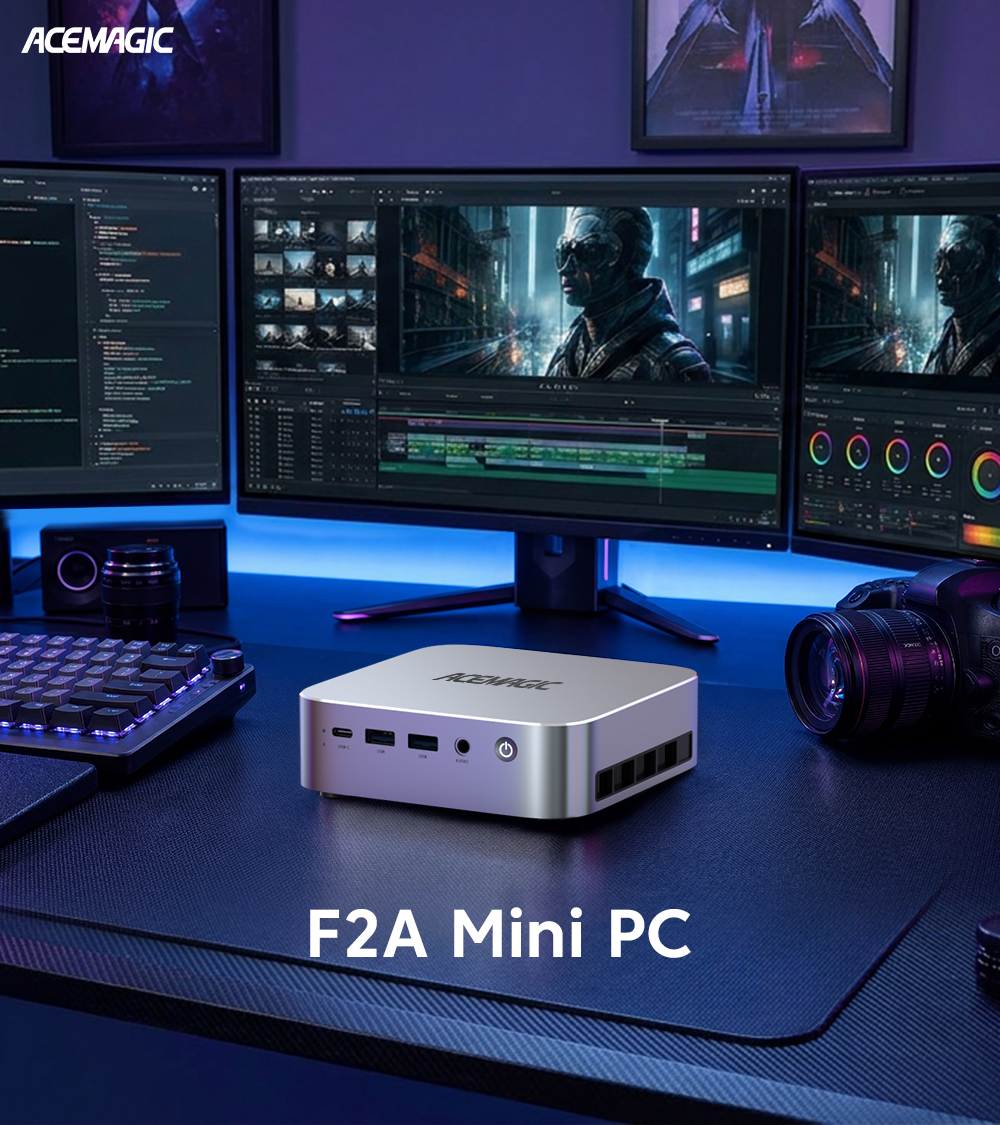 Acemagic F2A el mini PC que estrena la arquitectura Panther Lake con 180 TOPS de potencia para inteligencia artificial