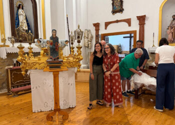 Cañete recupera la Virgen de la Zarza tras la restauración de su talla medieval del siglo XII