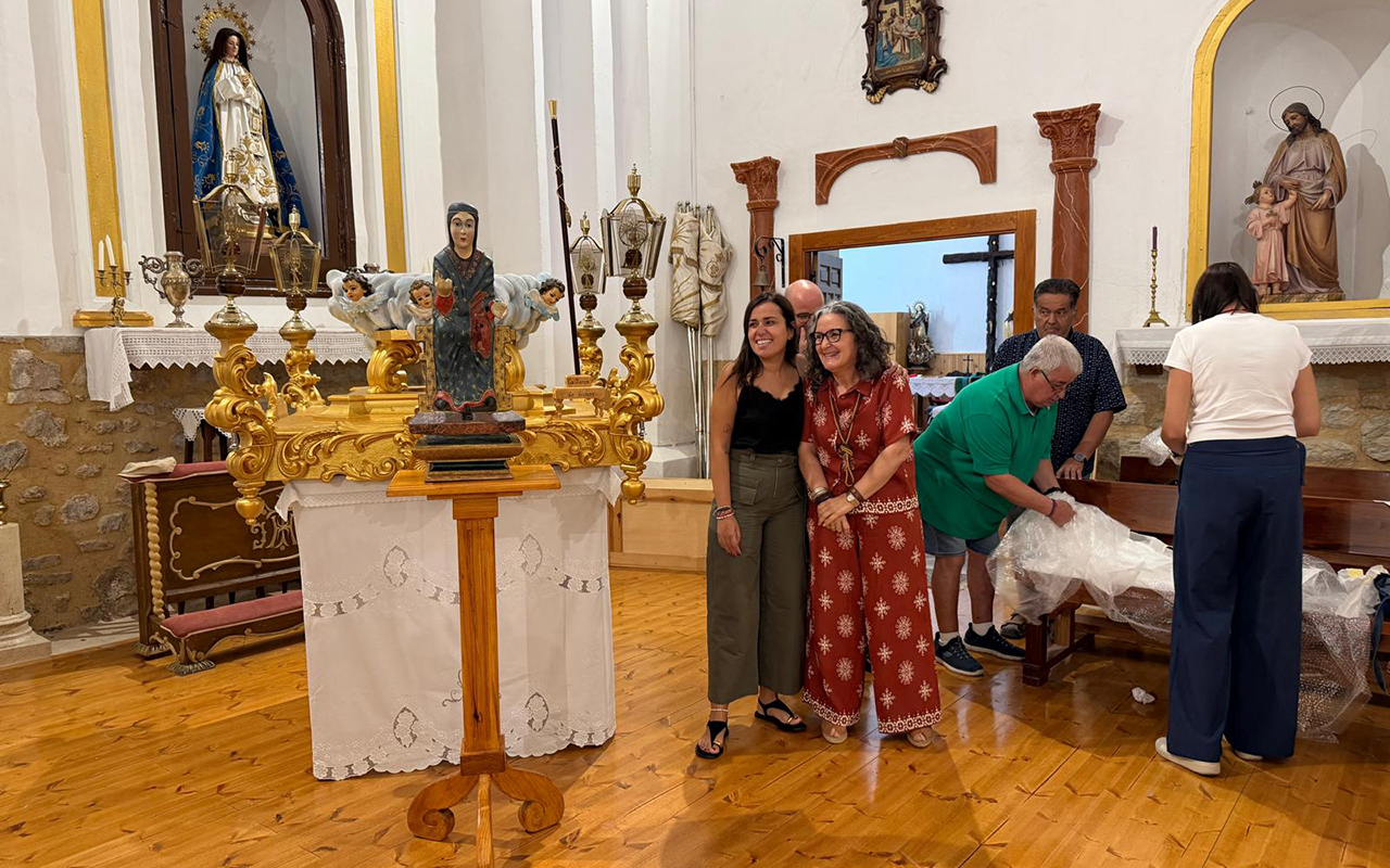 Cañete recupera la Virgen de la Zarza tras la restauración de su talla medieval del siglo XII Cañete recupera la Virgen de la Zarza tras la restauración de su talla medieval del siglo XII