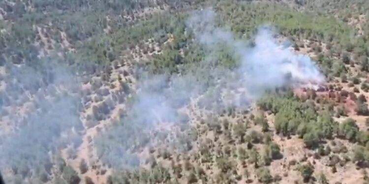 Controlado un incendio forestal en Valdemorillo de la Sierra tras la intervención de medios aéreos y terrestres Controlado un incendio forestal en Valdemorillo de la Sierra tras la intervención de medios aéreos y terrestres