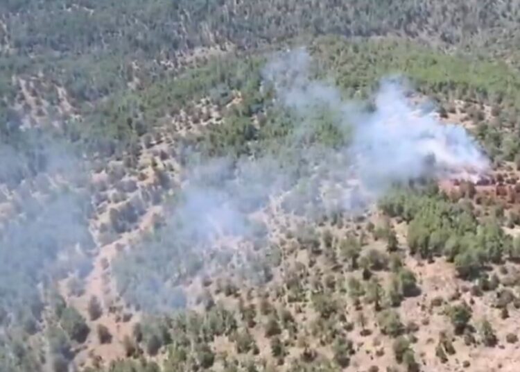 Controlado un incendio forestal en Valdemorillo de la Sierra tras la intervención de medios aéreos y terrestres