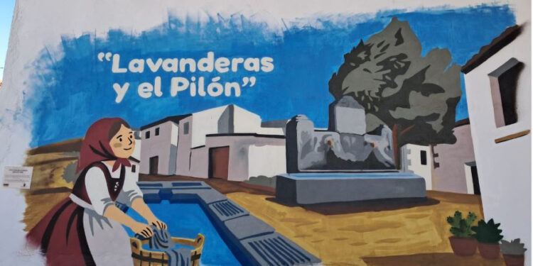 Diez pueblos de la alcarria conquense recuperan sus palabras olvidadas con los murales de ‘Pintando Recuerdos’
