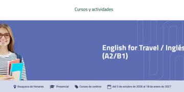 El Aula en Azuqueca de la UNED acogerá el curso “English for Travel/Inglés para viajar”