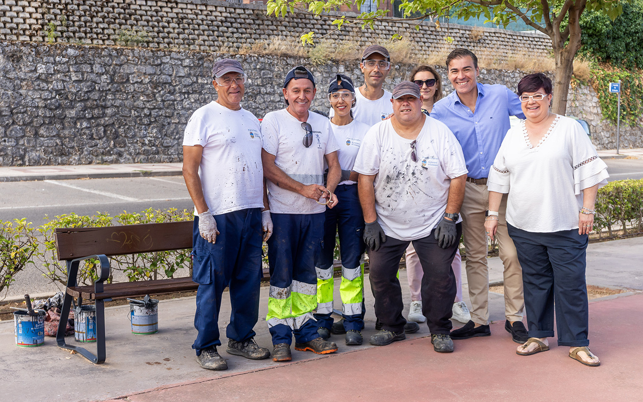 El Plan de Empleo de Guadalajara concluye tras intervenir en colegios y parques de toda la capital El Plan de Empleo de Guadalajara concluye tras intervenir en colegios y parques de toda la capital